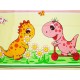 Lenjerie MyKids Dino Roz 4 Piese 140x70