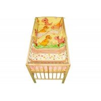 Lenjerie MyKids Dino Roz 4+1 Piese 120x60