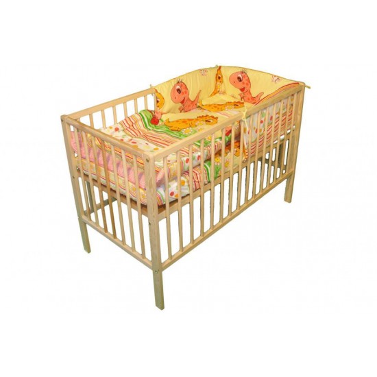 Lenjerie MyKids Dino Roz 5 Piese 120x60