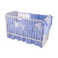 Lenjerie MyKids Light Stars Blue 11 Piese 120x60 cm