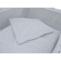 Lenjerie MyKids Little Stars Albastru 4+1 Piese 120x60