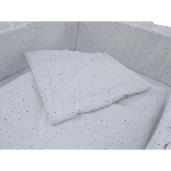 Lenjerie MyKids Little Stars Albastru 4+1 Piese 120x60