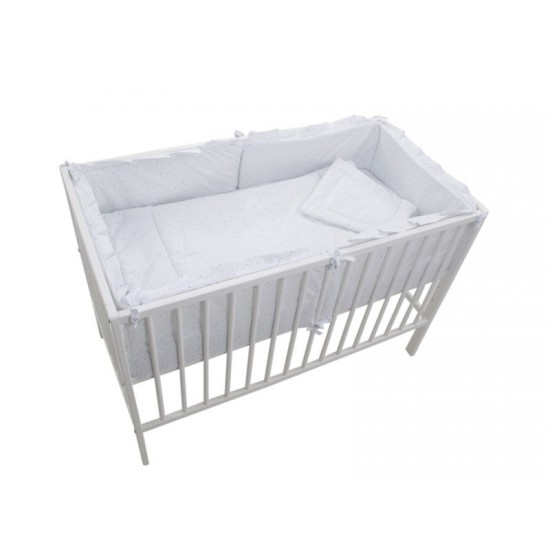 Lenjerie MyKids Little Stars Albastru 4+1 Piese 140x70