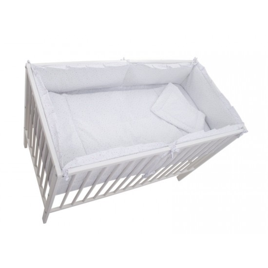 Lenjerie MyKids Little Stars Roz 4+1 Piese 140x70