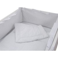 Lenjerie MyKids Little Stars Verde 4 Piese 140x70