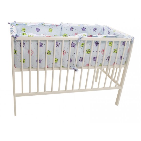 Lenjerie MyKids Mini Bufnite Blue 4+1 Piese 120x60