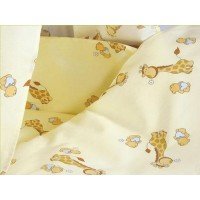 Lenjerie MyKids Mini Giraffe Crem 4+1 Piese 140x70