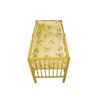 Lenjerie MyKids Mini Giraffe Crem 4+1 Piese 140x70