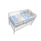 Lenjerie MyKids Teddy Friends Albastru 4 Piese M1 140x70