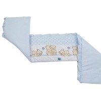 Lenjerie MyKids Teddy Friends Albastru 4 Piese M2 140x70