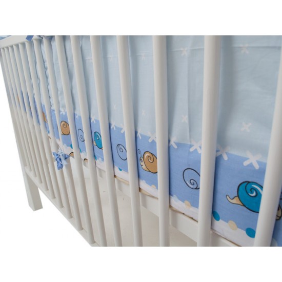 Lenjerie MyKids Teddy Friends Albastru 4+1 Piese M1 120x60