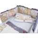 Lenjerie MyKids Teddy Friends Gri 4+1 Piese M1 120x60