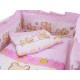 Lenjerie MyKids Teddy Friends Roz 4+1 Piese M2 120x60