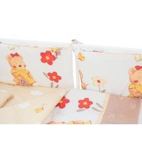 Lenjerie MyKids Teddy Gradina Maro 4+1 Piese 120x60