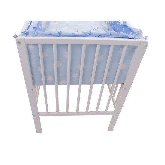 Lenjerie MyKids Teddy Hug Blue M1 4 Piese 140x70