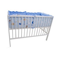 Lenjerie MyKids Teddy Hug Blue M1 4+1 Piese 120x60