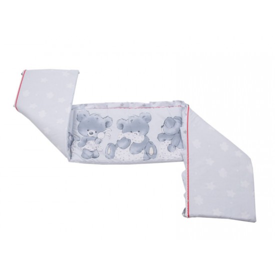 Lenjerie MyKids Teddy Hug Gri M1 4+1 Piese 140x70