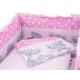 Lenjerie MyKids Teddy Hug Roz M1 4 Piese 120x60