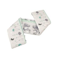 Lenjerie MyKids Teddy Hug Turquoise M2 4 Piese 140x70