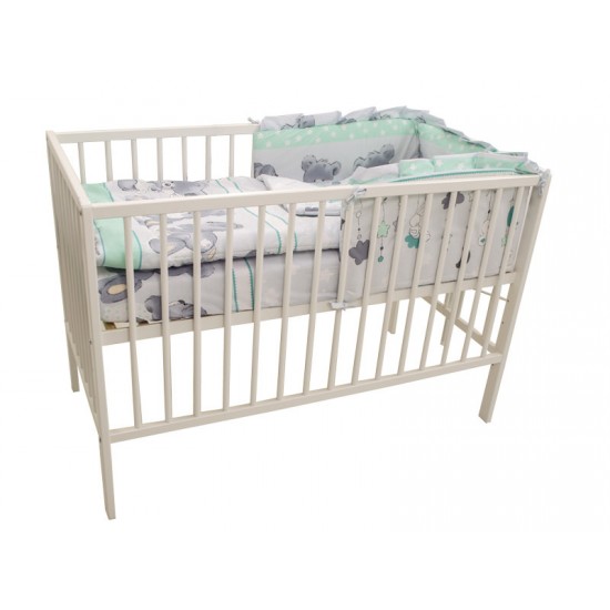 Lenjerie MyKids Teddy Hug Turquoise M2 4 Piese 140x70