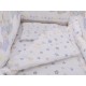 Lenjerie MyKids Teddy Love Stars 4+1 piese 120x60 cu laterale inalte