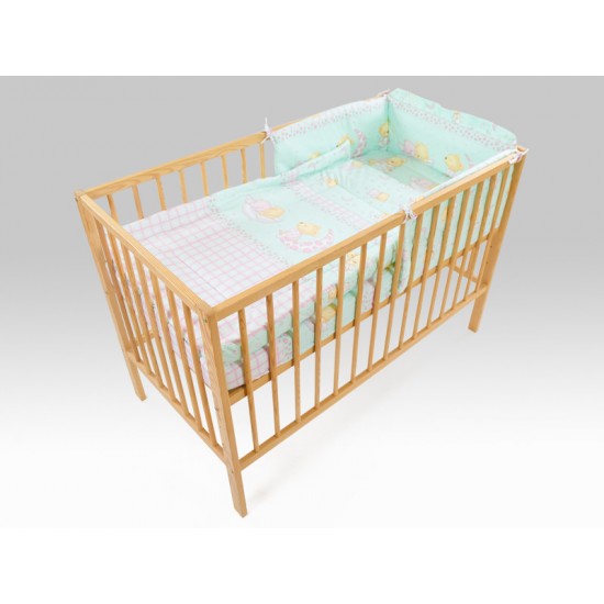 Lenjerie MyKids Teddy Steluta Turquoise 4 Piese 140x70
