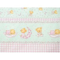 Lenjerie MyKids Teddy Steluta Turquoise 4+1 Piese 140x70 cm