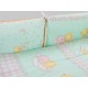 Lenjerie MyKids Teddy Steluta Turquoise 4+1 Piese 140x70 cm