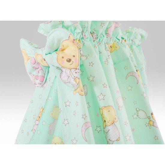 Lenjerie MyKids Teddy Steluta Turquoise 5 Piese 120x60 cm