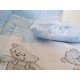 Lenjerie MyKids Teddy Toys Blue M1 4 Piese 140x70