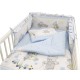 Lenjerie MyKids Teddy Toys Blue M2 4 Piese 120x60