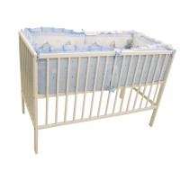 Lenjerie MyKids Teddy Toys Blue M2 4+1 Piese 120x60