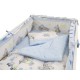 Lenjerie MyKids Teddy Toys Blue M2 4+1 Piese 120x60