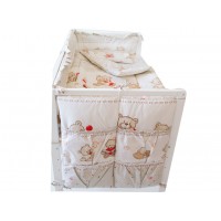 Lenjerie MyKids Teddy Toys Maro M1 4 Piese 140x70