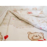 Lenjerie MyKids Teddy Toys Maro M1 4+1 Piese 120x60