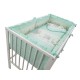 Lenjerie MyKids Teddy Toys Turquoise 4+1 Piese M2 120x60