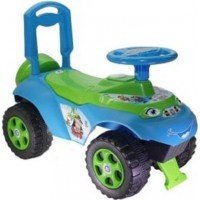 Masinuta de impins MyKids Music Verde Albastru