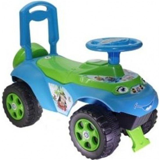 Masinuta de impins MyKids Music Verde Albastru