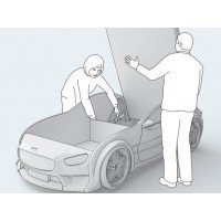 Pat masina Neo Mercedes Galben