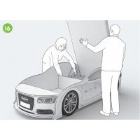 Pat masina Uno Camaro Galben