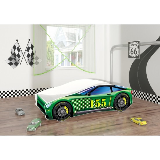 Pat Tineret MyKids Race Car 04 Green 140x70