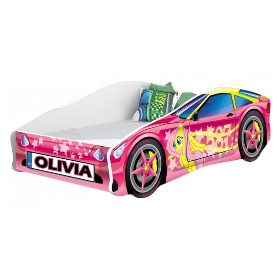 Pat Tineret MyKids Race Car 08 Pink 140x70