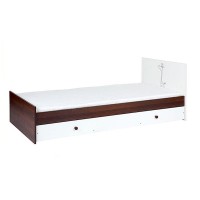 Patut copii din lemn cu sertar Safari Tineret Wenge