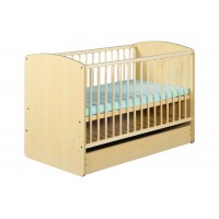 Patut copii lemn cu sertar Karolina II Natur