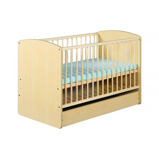 Patut copii lemn cu sertar Karolina II Natur