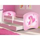 Patut tineret MyKids Fairy cu Sertar si Saltea 140x70