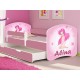 Patut tineret MyKids Fairy cu Sertar si Saltea 160x80