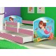 Patut tineret MyKids Mermaid cu Sertar si Saltea 140x70
