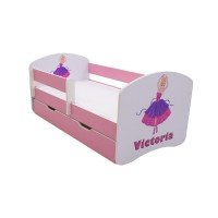 Patut Tineret MyKids Personalizat cu Sertar si Saltea 140x70