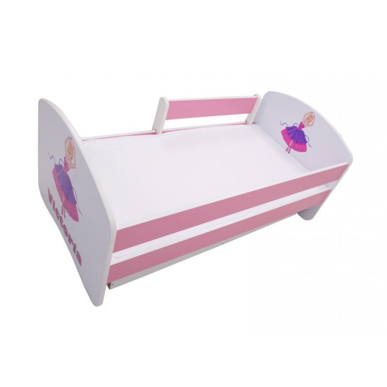 Patut Tineret MyKids Personalizat cu Sertar si Saltea 140x70